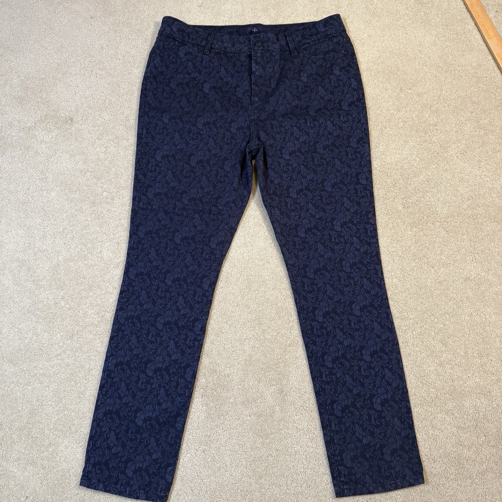 Women's 14 Classic Skinny Jeans Liverpool NYDJ Lot of 5 Medium Dark White Wash - Picture 4 of 5